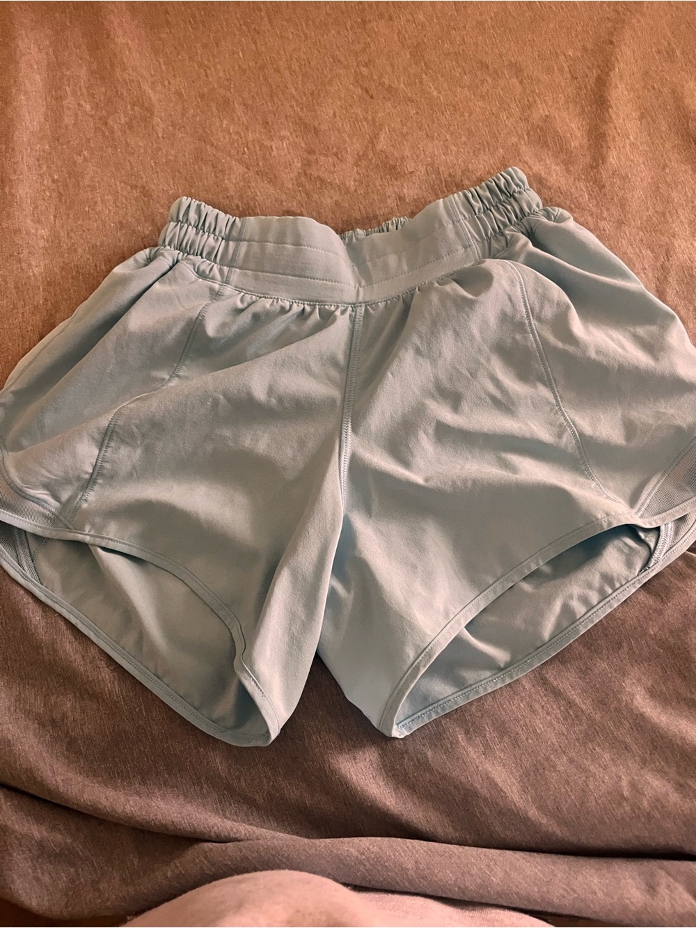 lululemon athletica Pale Blue Women's Athletic Shorts - Lightweight Run Shorts